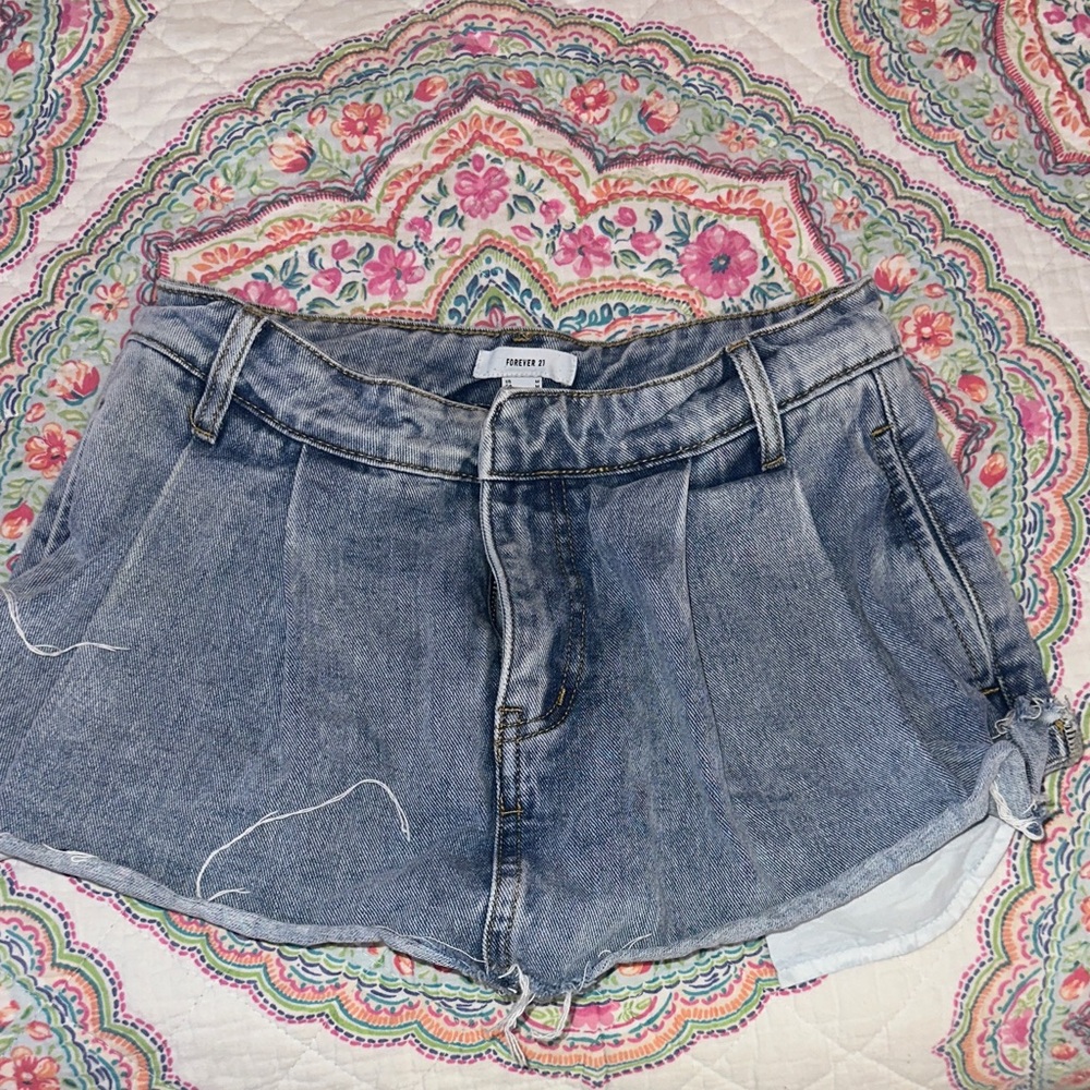 Forever 21 Classic Blue Jean Skort